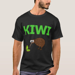 Camiseta Kiwi Pájaro y fruta Graciosa Cute Aves de Nueva Ze