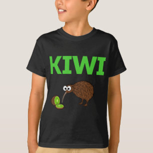 Camiseta Kiwi Pájaro y fruta Graciosa Cute Aves de Nueva Ze