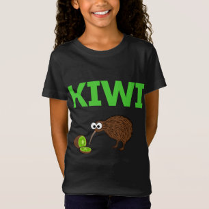 Camiseta Kiwi Pájaro y fruta Graciosa Cute Aves de Nueva Ze
