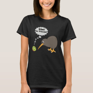 Camiseta Kiwi Sea Amigos Lindo Pájaro Kiwi y Fruta de Kiwi