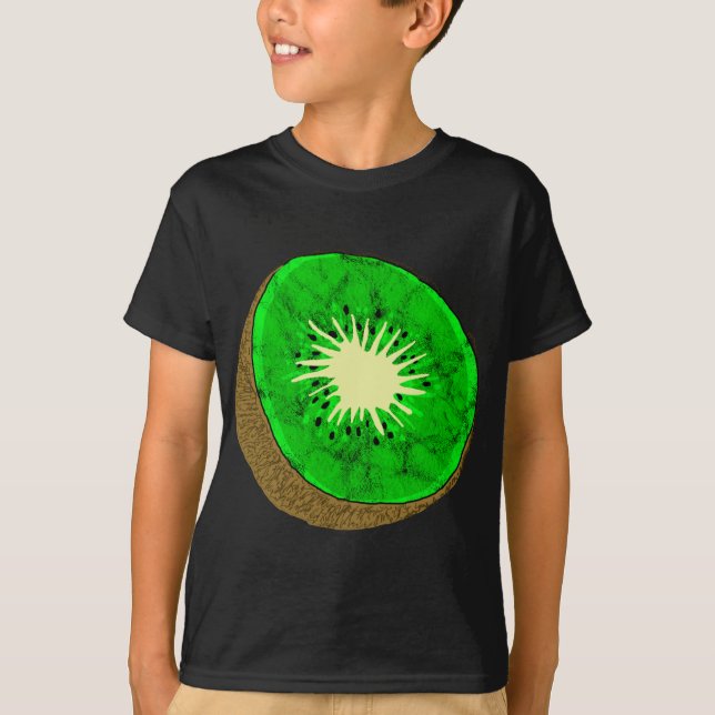 Camiseta Kiwi Summer Tropical Exótica Fruta Vegetariana (Anverso)