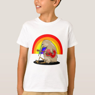 Camiseta kIWI tocando guitarra acústica