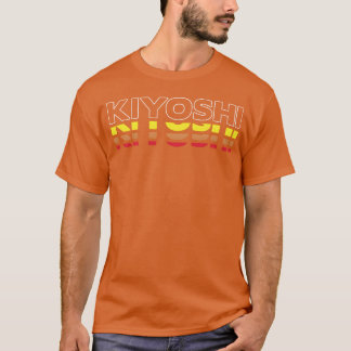 Camiseta Kiyoshi nombre divertido vintage atardecer Kiyoshi