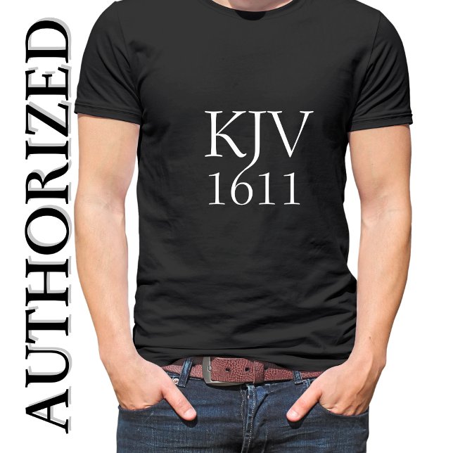 Camiseta KJV 1611 Cristiano Blanco y Negro (Subido por el creador)