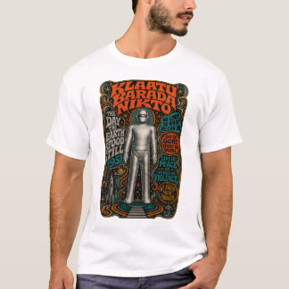 Camiseta Klaatu Barada Nikto Psicodélico Gort Robot