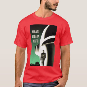 Camiseta Klaatu Barada Nikto Robot Gort SiFi amigos diverti