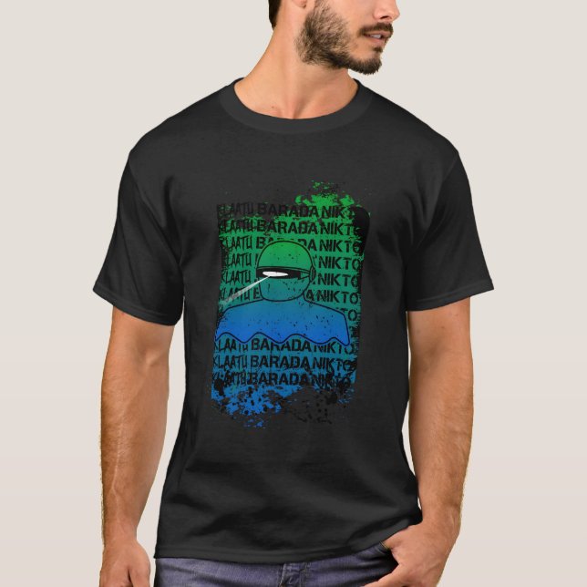 Camiseta Klaatu Barada Nikto Robot Sifi (Anverso)