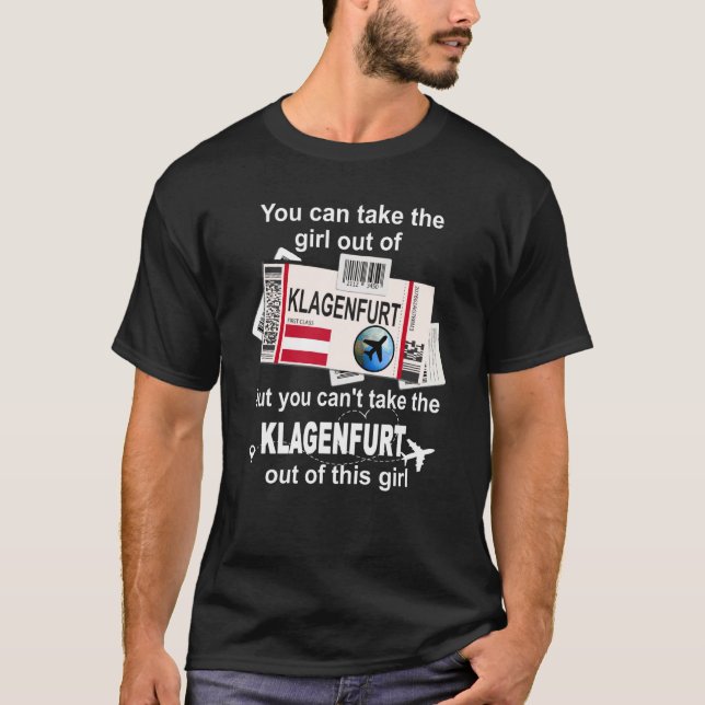Camiseta Klagenfurt Boarding Pass Klagenfurt Girl Klagenfur (Anverso)