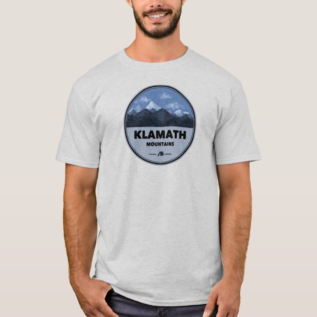 Camiseta Klamath Mountains California Oregon Camping (Anverso)