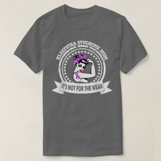 Camiseta Kleefstra Syndrome MomPurple Ribbon Awareness  (Diseño del anverso)