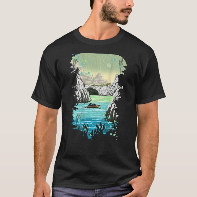 Camiseta Kleftiko Milo Grecia Buceo Cave Marítima Snorkelin (Anverso)