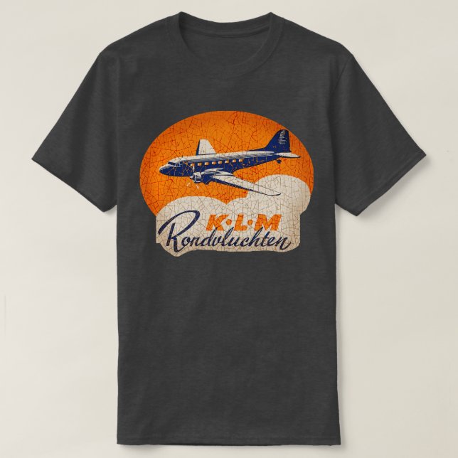 Camiseta KLM Rondvluchten (Diseño del anverso)