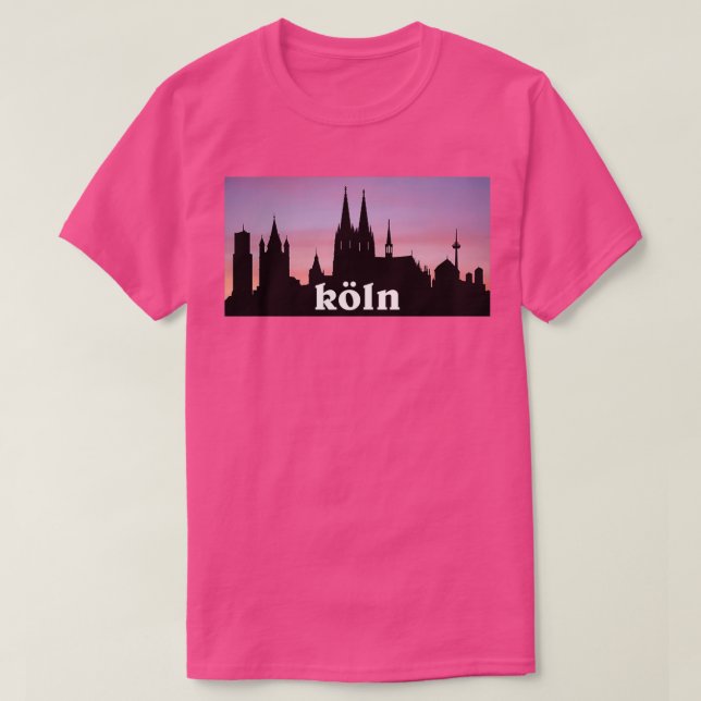 Camiseta Kln Cologne Skyline (Diseño del anverso)