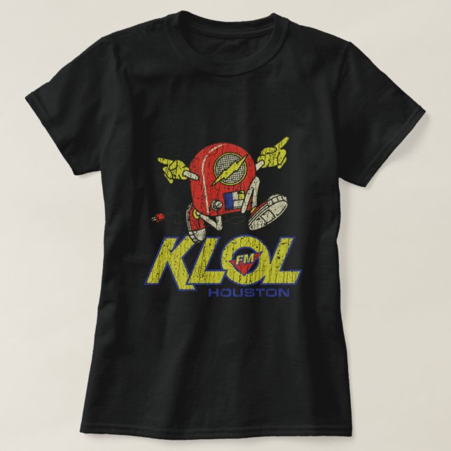 Camiseta KLOL FM Houston 1970 (Diseño del anverso)