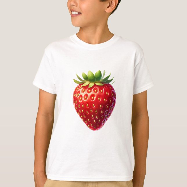 Camiseta Knackige Erdbeere (Anverso)