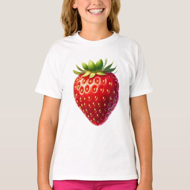 Camiseta Knackige Erdbeere (Anverso)