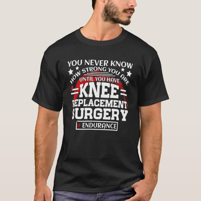 Camiseta Knee Replacement Surgery Get Well Recovery (Anverso)