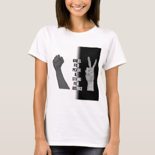 Camiseta Kneel por la paz y la justicia