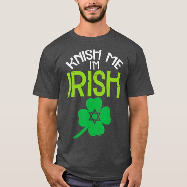 Camiseta Knéme Im Pun de comida judía irlandesa St Patricks (Anverso)
