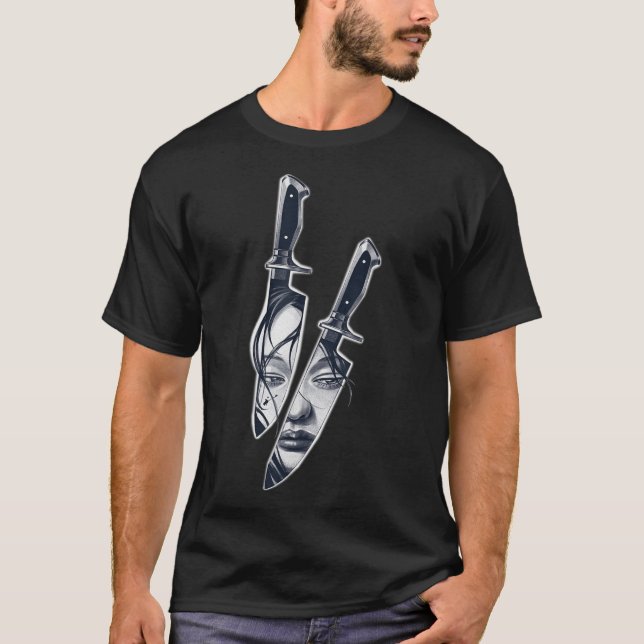 Camiseta Knife Chica Tattoo (Anverso)
