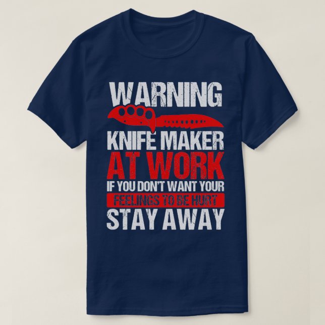 Camiseta Knife Making Knife Recolecta a Bladesmith Knife Ma (Diseño del anverso)