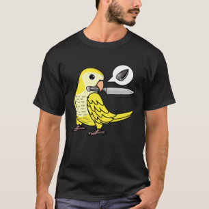 Camiseta Knife Parrot quiere semillas de Lutino amarillo pa