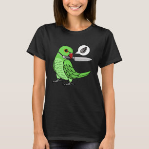 Camiseta Knife Parrot quiere semillas en el cuello verde in