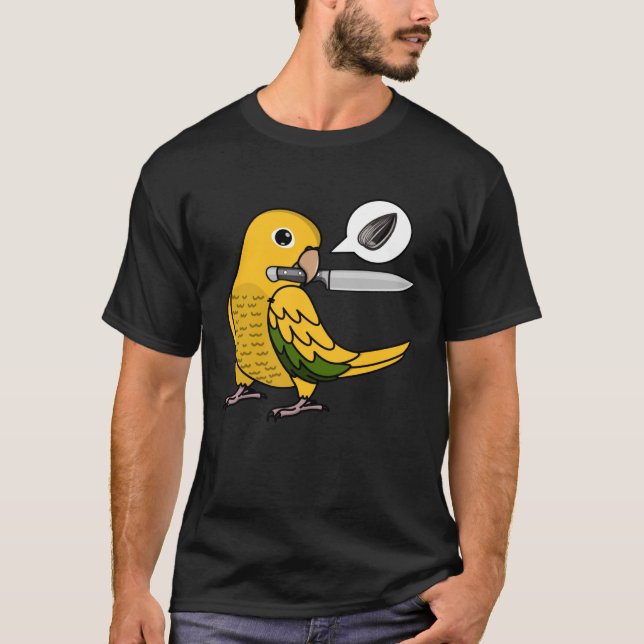 Camiseta Knife Parrot Quiere Semillas En La Conducción Dora (Anverso)