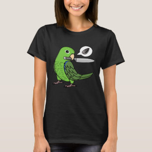 Camiseta Knife Parrot quiere semillas en perrito verde