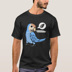 Camiseta Knife Parrot quiere semillas que le peach a Blue L