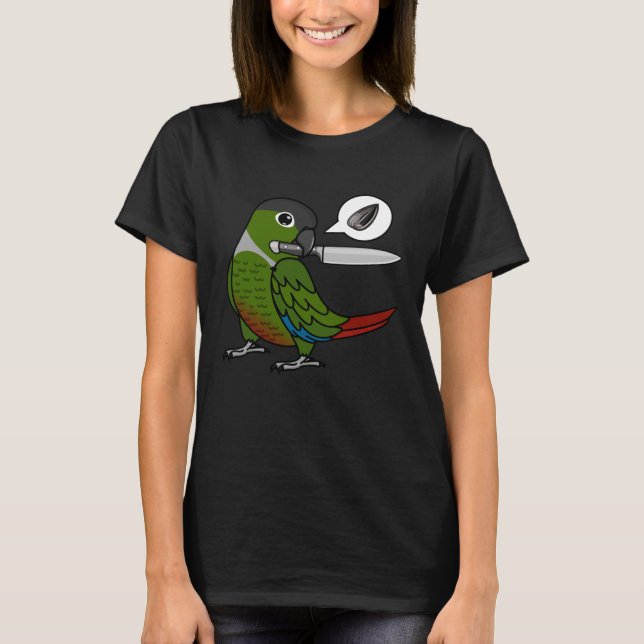 Camiseta Knife Parrot Quiere Semillas Que Me Alegre La Quej (Anverso)