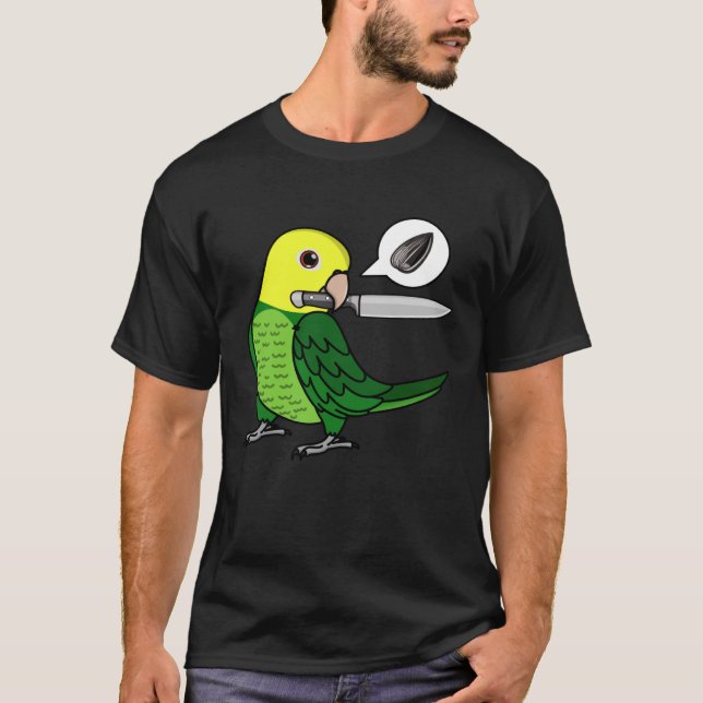Camiseta Knife Parrot quiere semillas Soy Doble Amarillo (Anverso)