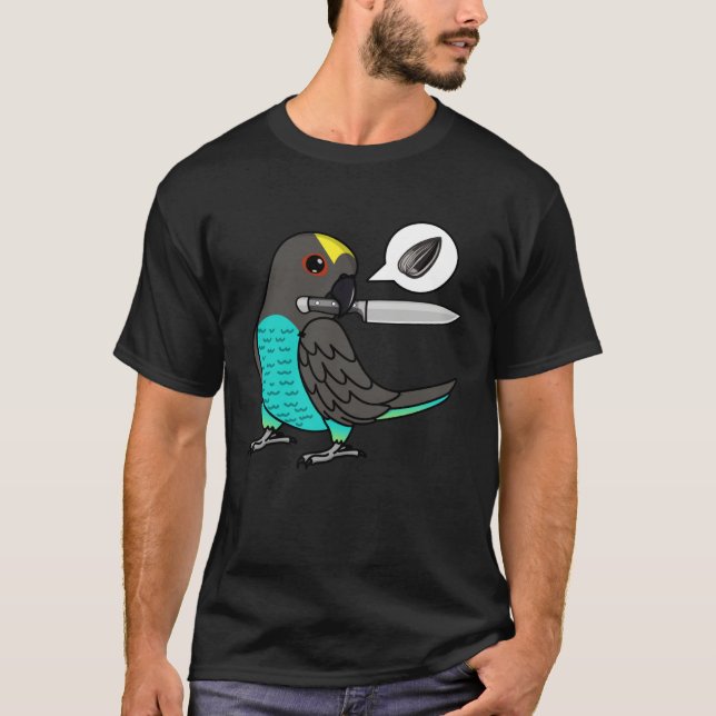 Camiseta Knife Parrot Wants Seeds I Meyers Parrot (Anverso)