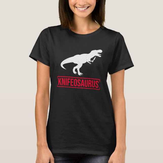 Camiseta Knifosaurus Knifeaholic Collector Knife Coll (Anverso)