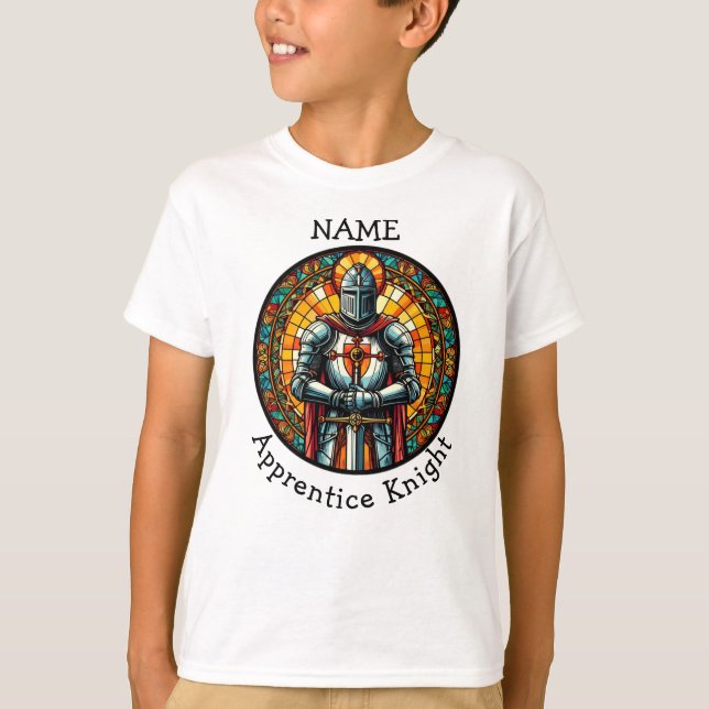 Camiseta Knight Apprentice juego de diversión brillante (Anverso)