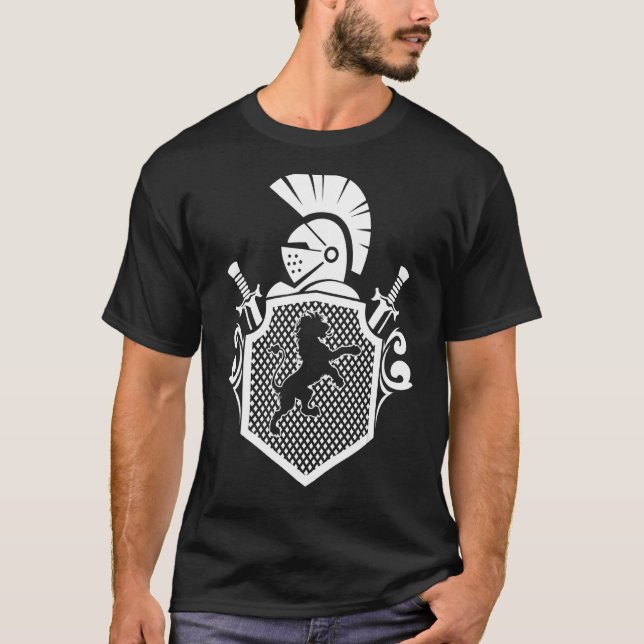 Camiseta Knight Armor Renacimiento Caballero Medieval Breas (Anverso)