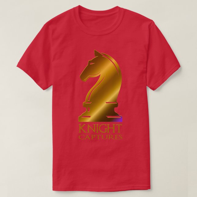 Camiseta Knight captura al jugador de ajedrez (Diseño del anverso)