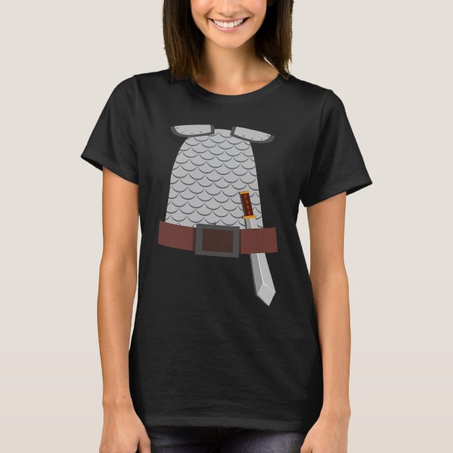 Camiseta Knight Costume Armor Medieval Helloween (Anverso)