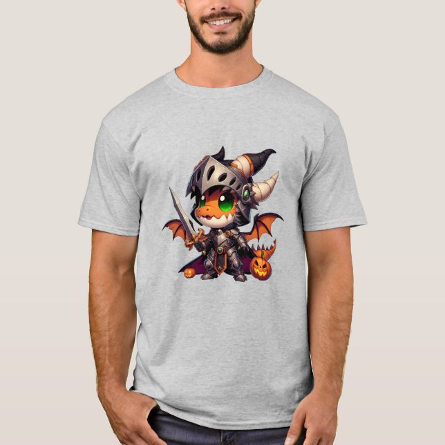 Camiseta Knight Dragon Halloween (Anverso)