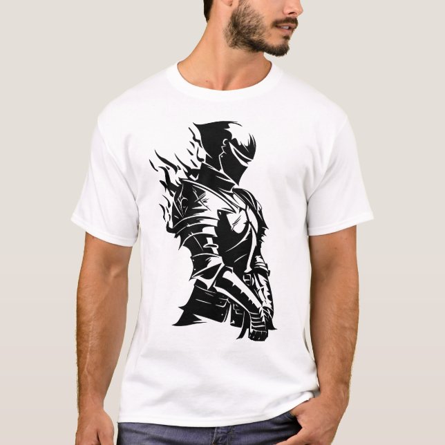 Camiseta Knight en la sombra de llamas (Anverso)