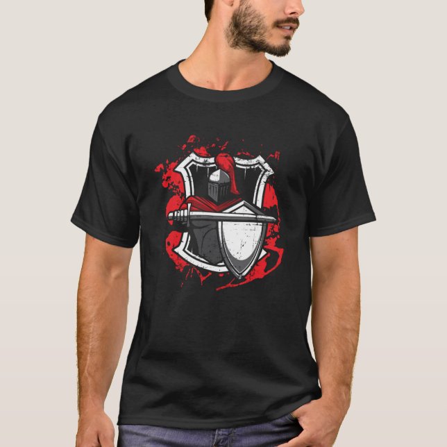 Camiseta Knight Medieval Soldier Knighthood Warrier 5 (Anverso)