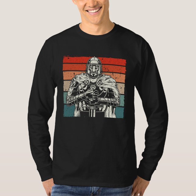 Camiseta Knight  Medieval Soldier Knighthood Warrior  3 (Anverso)
