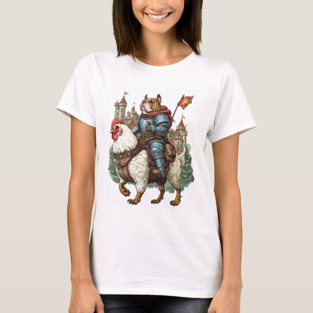 Camiseta Knight Pup � Perro héroe medieval (Anverso)