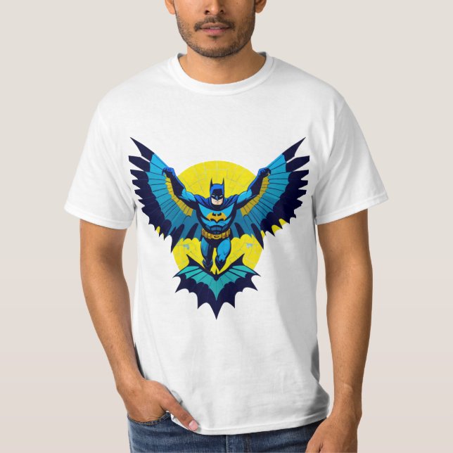 Camiseta "Knight Radiant: Batman reforzado en llama azul" (Anverso)