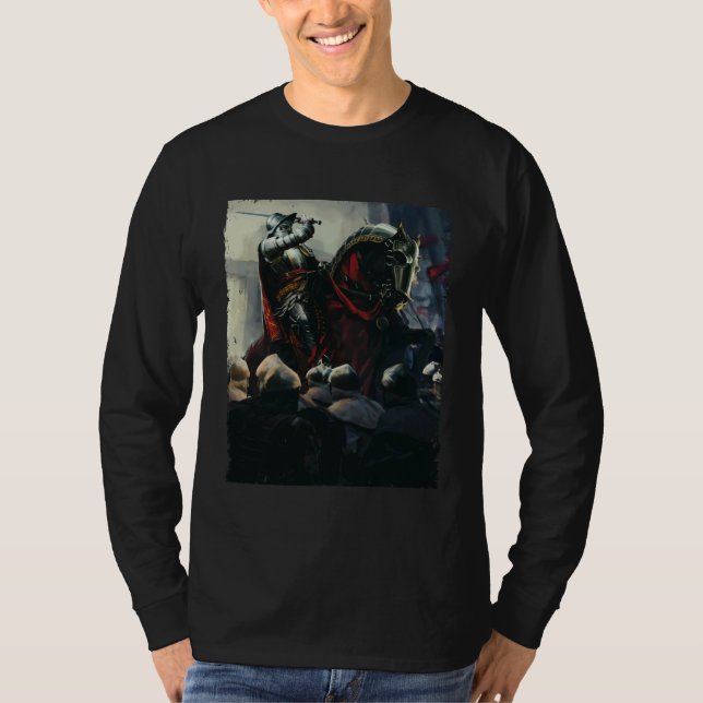 Camiseta Knight Templar Medieval Horseman Knights (Anverso)