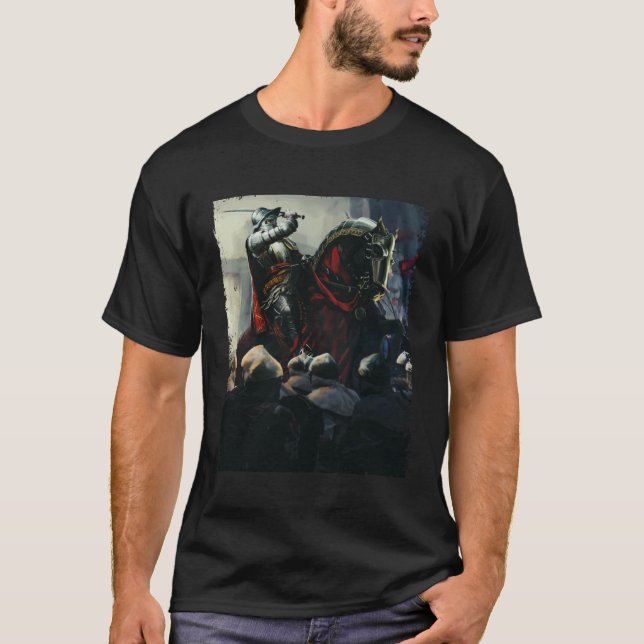 Camiseta Knight Templar Medieval Horseman Knights (Anverso)