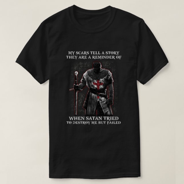 Camiseta Knight Templar Mis Hocicos Cuentan La Historia Que (Diseño del anverso)