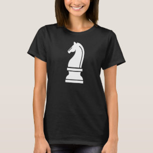 Camiseta Knight White Chess Piece Familia de Disfraces Hall