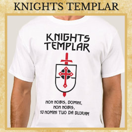 Camiseta Knights Templary Non Nobis Domine Middle Age Art