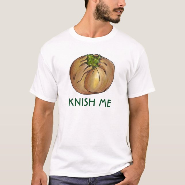 Camiseta Knish (Beso) Me Spinach Knishes Deli Food Tee (Anverso)